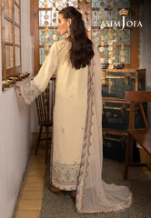Asim Jofa Shadow Work '23 Ajsw-26 Embroidered Lawn Silk 3 Pcs