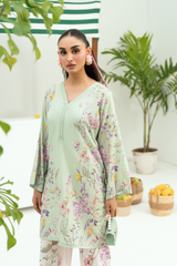Raha By Amal Stitched Co Ords Cambric Vol-01 Collection'2025-Lime