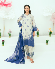 Amal Unstitched 3 Piece Printed Lawn Collection