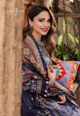 Asim Jofa Rania Pre-Winter '23 Ajrw-31 Designers Stitched Embroidered Premium Winter Cotton 3 Pcs