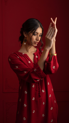 Signature By Najia Zia Stitched 2 Piece Winter Collection'2025-Ruby