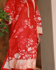 Chameli Studio-Blossomscape Lawn Digital Print 3 Piece Unstitched Suit-WRTS-0011