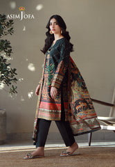 Asim Jofa Essential Pret Drop 8 Ajpb-168 Printed Arabic Lawn 3Pcs