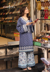 Asim Jofa Eid Signature Ajubf-28 Printed Embroidered Lawn 2 Pcs