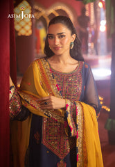 Asim Jofa LUXURY FESTIVE DROP 2 Ajlf-16 Embroidered Chiffon 3 Pcs