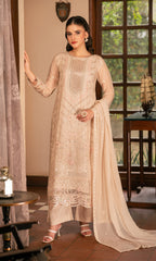 Shamooz Stitched 3 Piece Formals Collection'2025-Warm Ivory SE-043