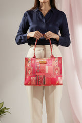 Fineur Canvas Tote Crimson