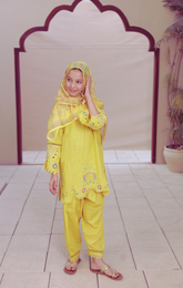Suntex Stitched 3 Piece Girls Festive Premium Edition Suit-SH-2606