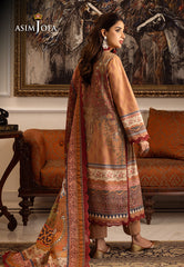 Asim Jofa Aira & Asra Pret Ajiwp-10 Embroidered Karandi Stitched 3 Pcs