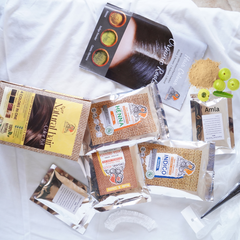 Organic Roots Natural Hair Color Kit | Trio Kit | For Blonde -Light Brown