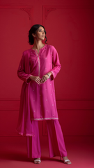 Signature By Najia Zia Stitched 2 Piece Winter Collection'2025-Rose