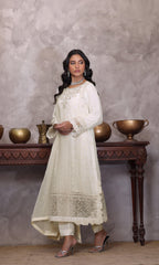 Shamooz Stitched 3 Piece Formals Suit-I-CH-0020-Ivory