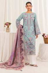 Aayra Stitched Summer Collection'2025-AY684 - Zephyr Blue 3Pc
