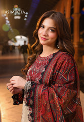 Asim Jofa Eid Signature Ajubf-39 Printed Embroidered Lawn 3 Pcs
