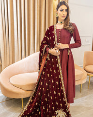 Aarzoo By Gulaal Bridal Shawl-Maral ABS-02