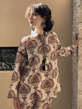 Urban Cut Beige Floral Printed Co-Ord Set