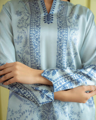 Qariney Stitched 2 Piece Silk Collection-Jaleh