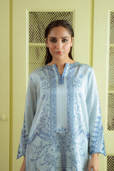 Qariney Stitched 2 Piece Silk Collection-Jaleh