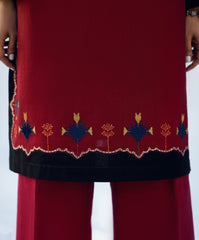 Winter Tales By Kaanthaa Stitched 2 Piece Winter Suit-Folk Muse | 2 pc Stitched