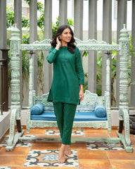 Bayaan By Mashrib Stitched 2 Piece Summer Suit-Umeed - 2pc