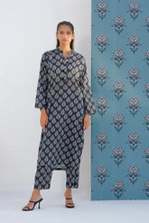 Dhaga Stitched 2 Piece Lawn Suit-Matching separate 006