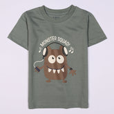 Kjunction Boys Half Sleeves-Printed T-Shirt (Monster-Squad)