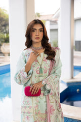 Dil Kash By Gulmina Unstitched 3 Piece Summer Lawn Suit-IQRA