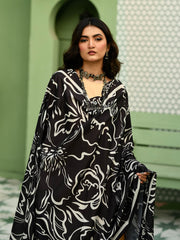 Tng By Md Odhni Collection-Doodle Art Odhni (Black)