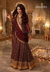 Asim Jofa Shehnai Festive Ajsh-04 Embroidered Chiffon 3 Pcs