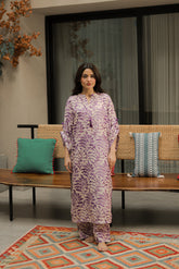 Everywear by Qariney Stitched 2 Piece Collection'2025-Lavender Leaf