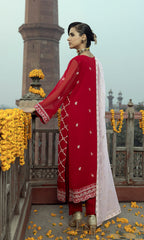 Shamooz Stitched 3 Piece Formals Collection'2025-Crimson SEM-0779