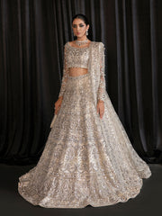 Charmaine By Gulaal Unstitched 3 Piece Bridal SuitDahlia B-22
