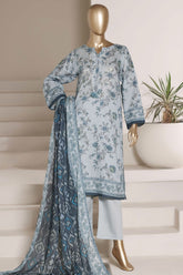 Sada Bahar Stitched 3 Piece Printed Lawn Vol-02 Suit-PR-4508-SKY