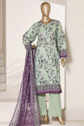 Sada Bahar Stitched 3 Piece Printed Lawn Vol-02 Suit-PR-4514-GREEN