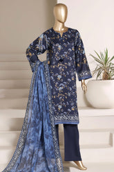 Sada Bahar Stitched 3 Piece Printed Lawn Vol-02 Suit-PR-4538-BLUE