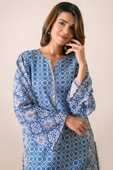 Ayla Studio Stitched PRINTED ESSENTIAL 2PC CO-ORD - Spanish Mosaic