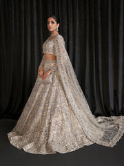 Charmaine By Gulaal Unstitched 3 Piece Bridal SuitDahlia B-22