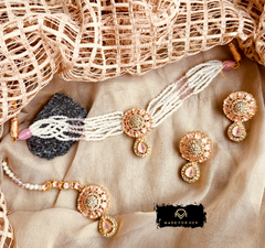 Made For Her-Velour Choker Set - KSH1024