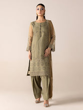 AURAPRET By Zebtan Stitched 3 Piece Luxury Formals Collection'2026-Aurapret-01 | 3 Piece Embroidered Organza Suit