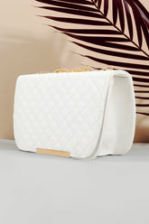 Fineur Shoulder Bag Quilted Charm - White