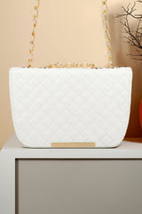 Buy Quilted Charm Shoulder Bag for Women in Pakistan - White