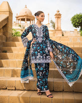 Zainab Chottani Unstitched 3 Piece Eid Luxury Lawn Collection'2023-ZC-04-B