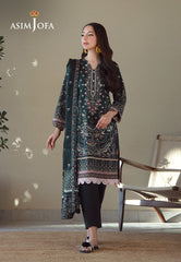 Asim Jofa Essential Pret Drop 8 Ajpb-169 Printed Arabic Lawn 3Pcs