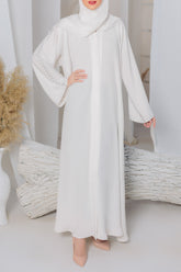 RTW Creation - Floral White Abaya