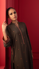 Signature By Najia Zia Stitched 2 Piece Winter Collection'2025-Olive