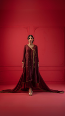 Baraysham By Najia Zia Stitched 2 Piece Winter Collection'2025-Gul-e-Laalah