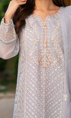 Shamooz Stitched 3 Piece Formals Collection'2025-Glam Grey SE-032