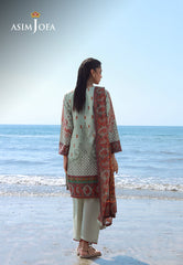 Asim Jofa Essential Pret Drop 8 Ajpb-170 Printed Arabic Lawn 3Pcs