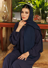 Abaya.Pk Loop Button Blue Abaya