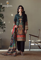 Asim Jofa Essential Pret Drop 8 Ajpb-168 Printed Arabic Lawn 3Pcs